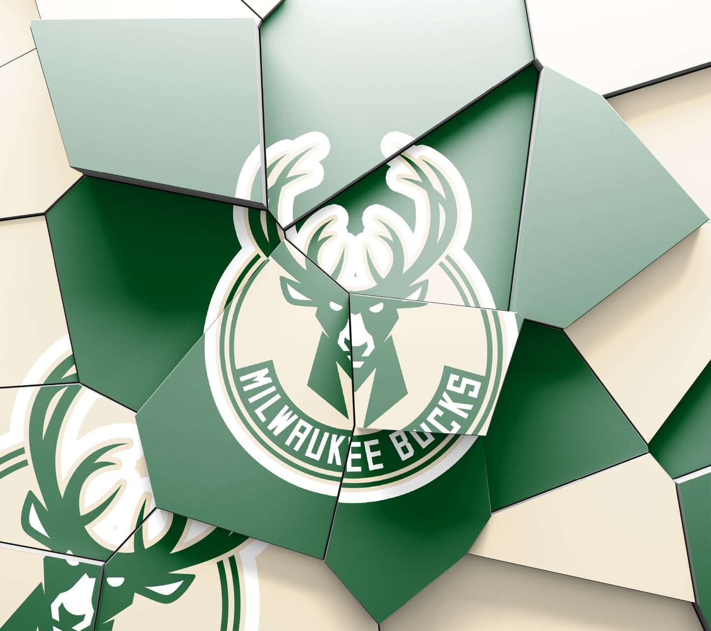  We present our new Sports Series to you with this Milwaukee Bucks Abstract Blocks tumbler. Bucks colors broken up and pieced back to together for a unique look