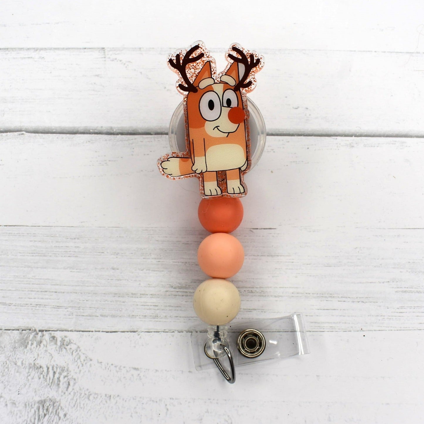 Badge Reel Blue Christmas