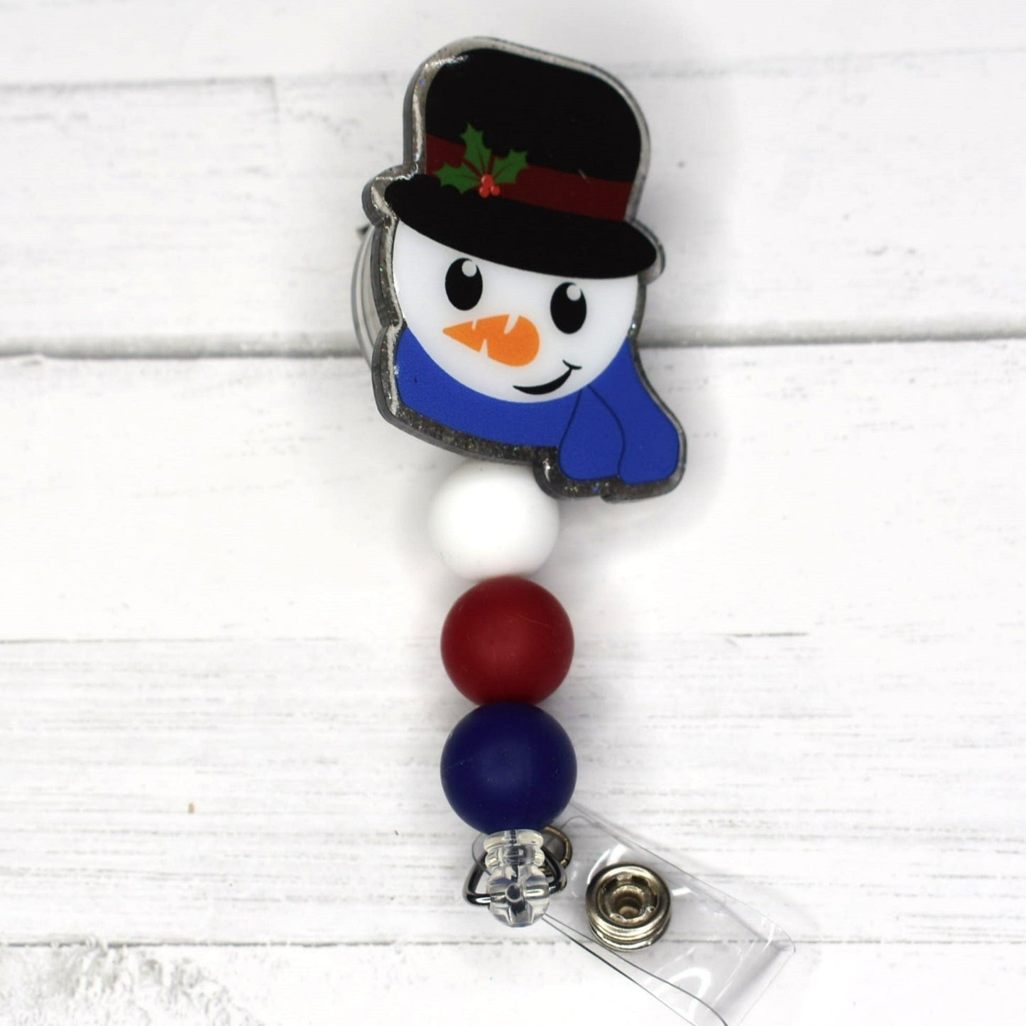 Badge Reel Snowman