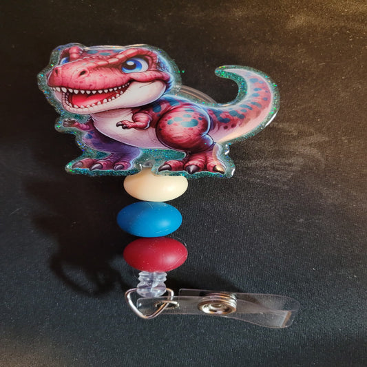 Badge Reel T-Rex