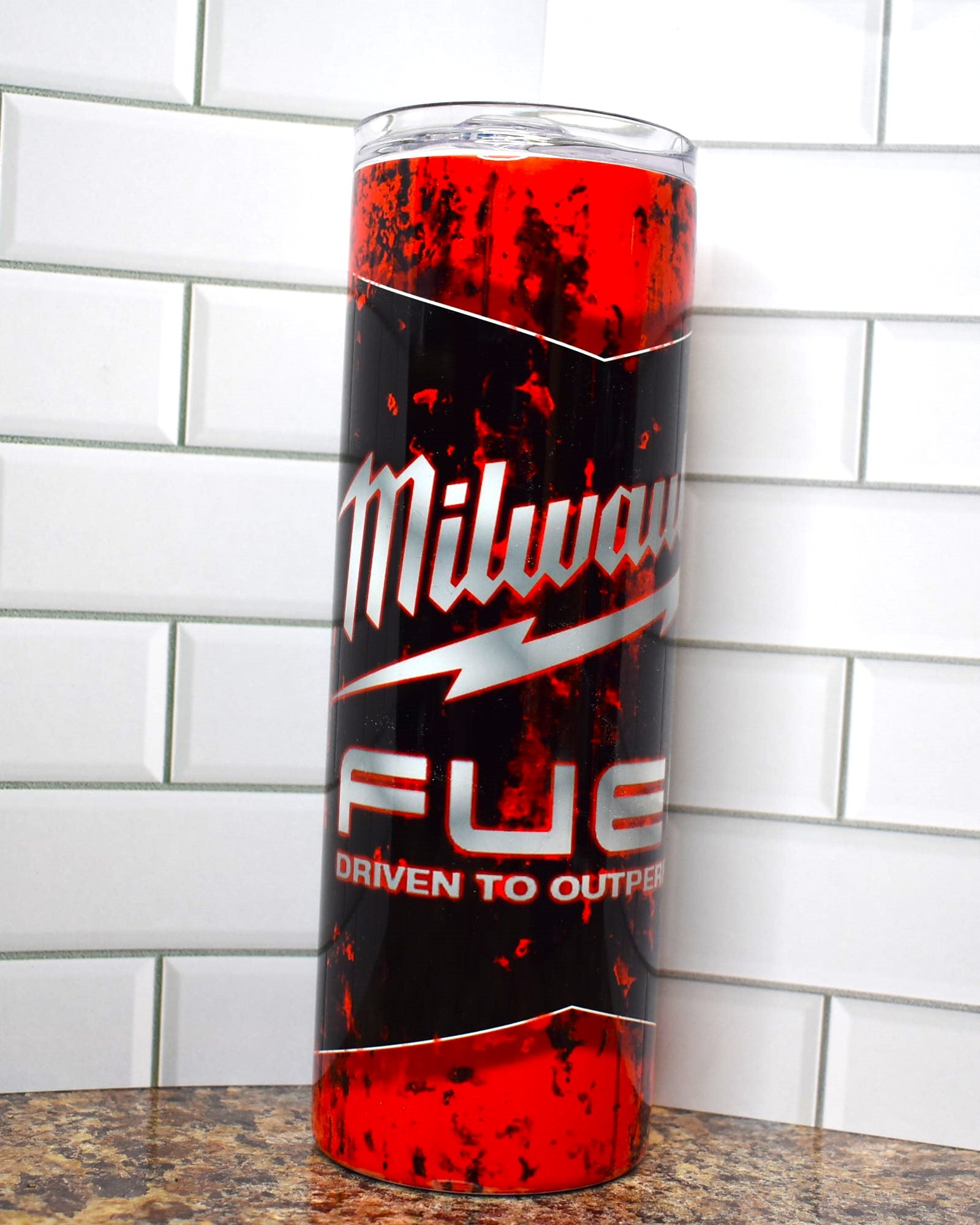 milwaukee cup with flashlight Tumbler 20 oz Milwaukee Tool Fuel