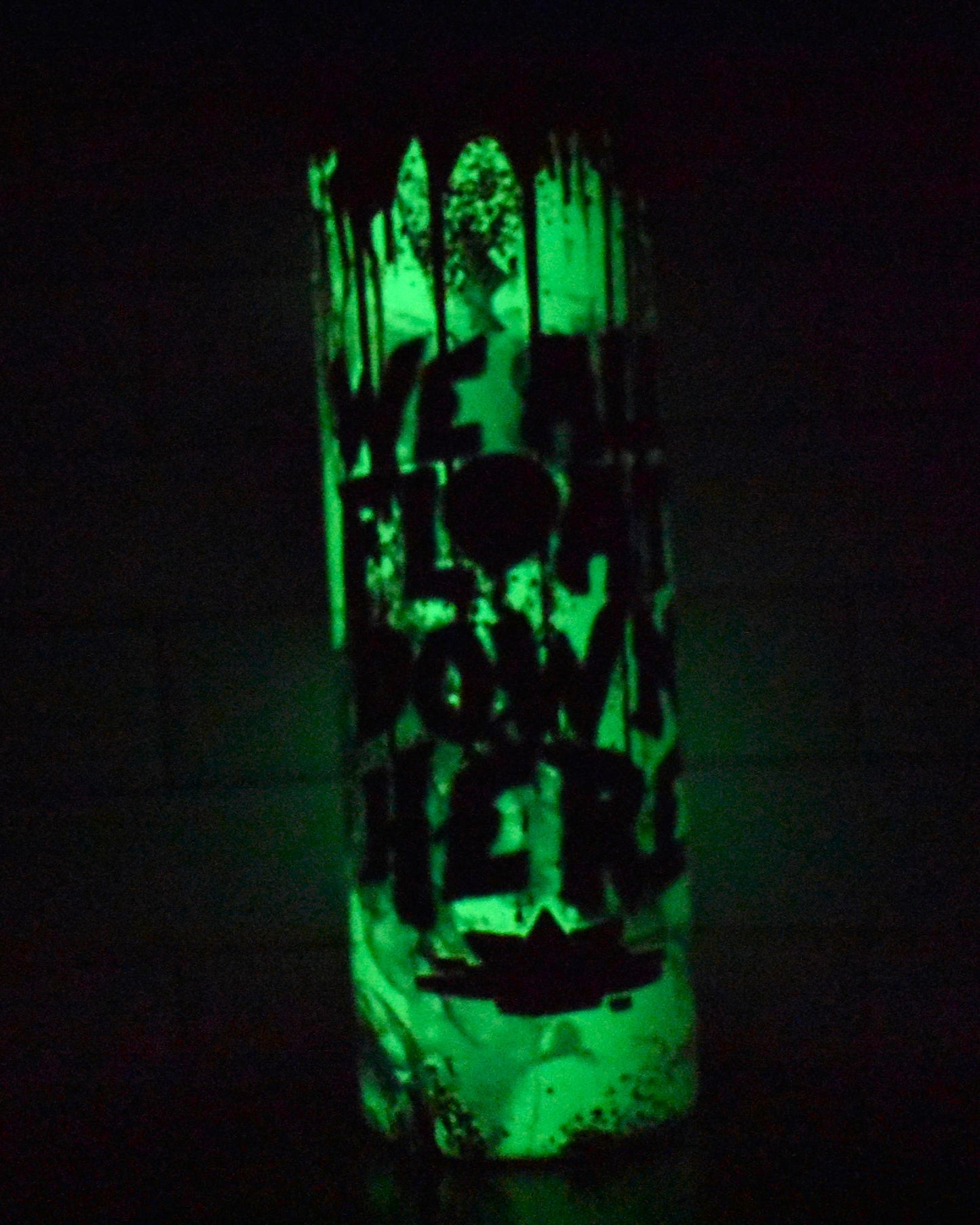 Pennywise...clowns are creepy and this one tops the list. What could make this tumbler even more scarier you ask? Turn out the lights and let this glow in the dark tumbler turn up the fright.