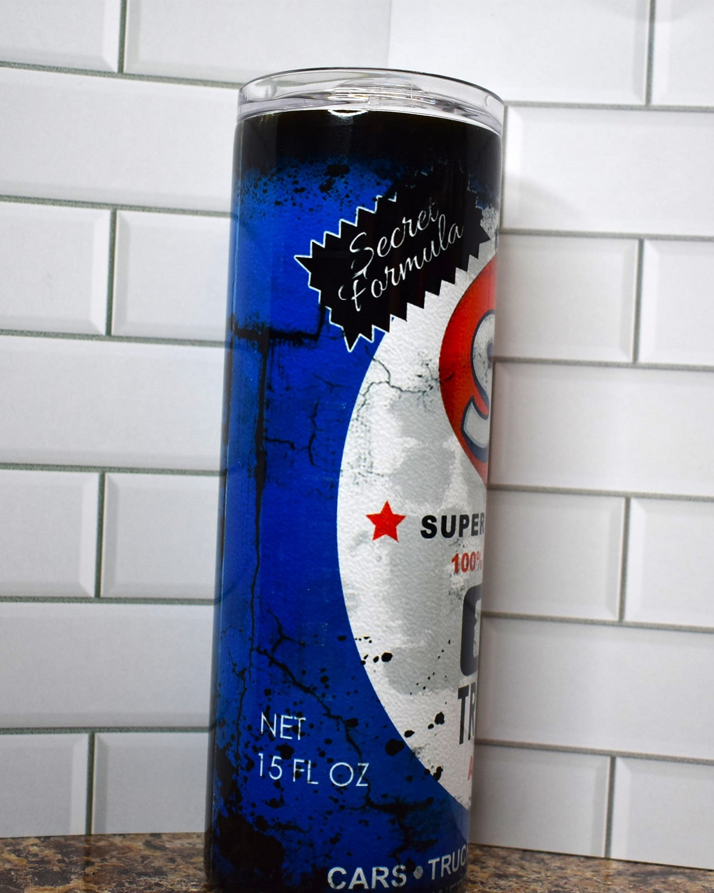 New to our line is our distressed finish look. With it's Secret Formula for use in everything from cars & trucks to motorcycles & airplanes.... It's that famous STP oil treatment. Great for the mechanic or any car enthusiast.