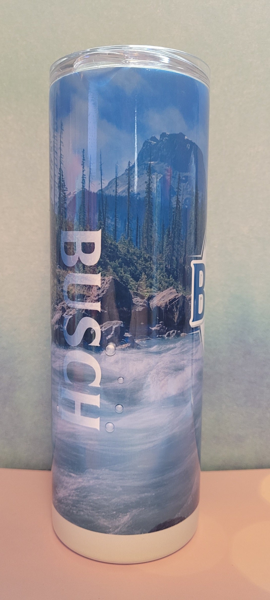 Let's head to the mountains and grab a Latte on the way. Beer latte that is. This 20 oz stainless steel tumbler is perfect for enjoying a cold beer.