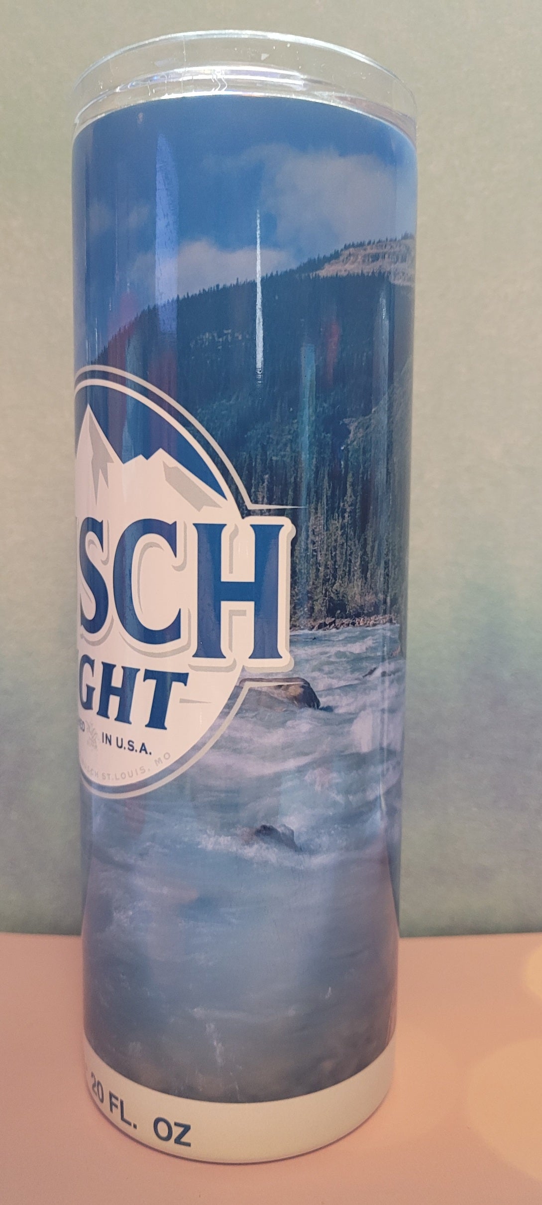 Let's head to the mountains and grab a Latte on the way. Beer latte that is. This 20 oz stainless steel tumbler is perfect for enjoying a cold beer.