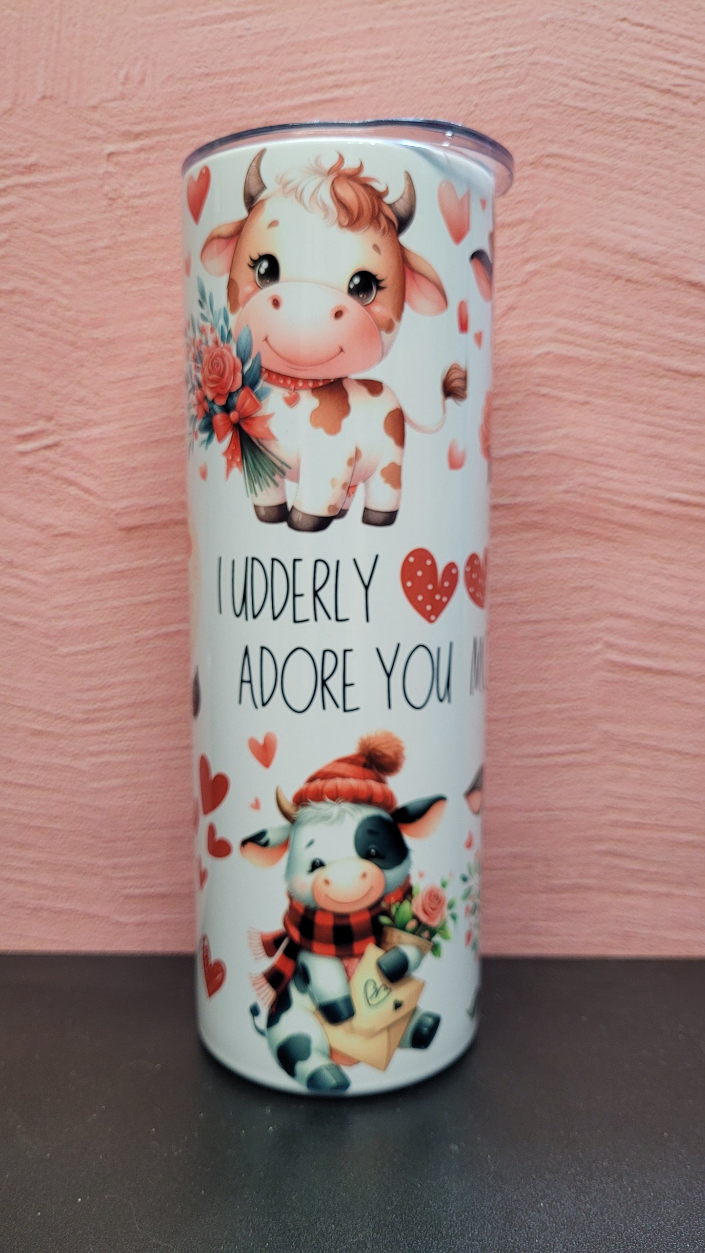 Have you Herd about our Moo-tiful Inside & Out Tumbler? Adorable cows all around with phrases like Love You Till The Cows Come Home and more.
