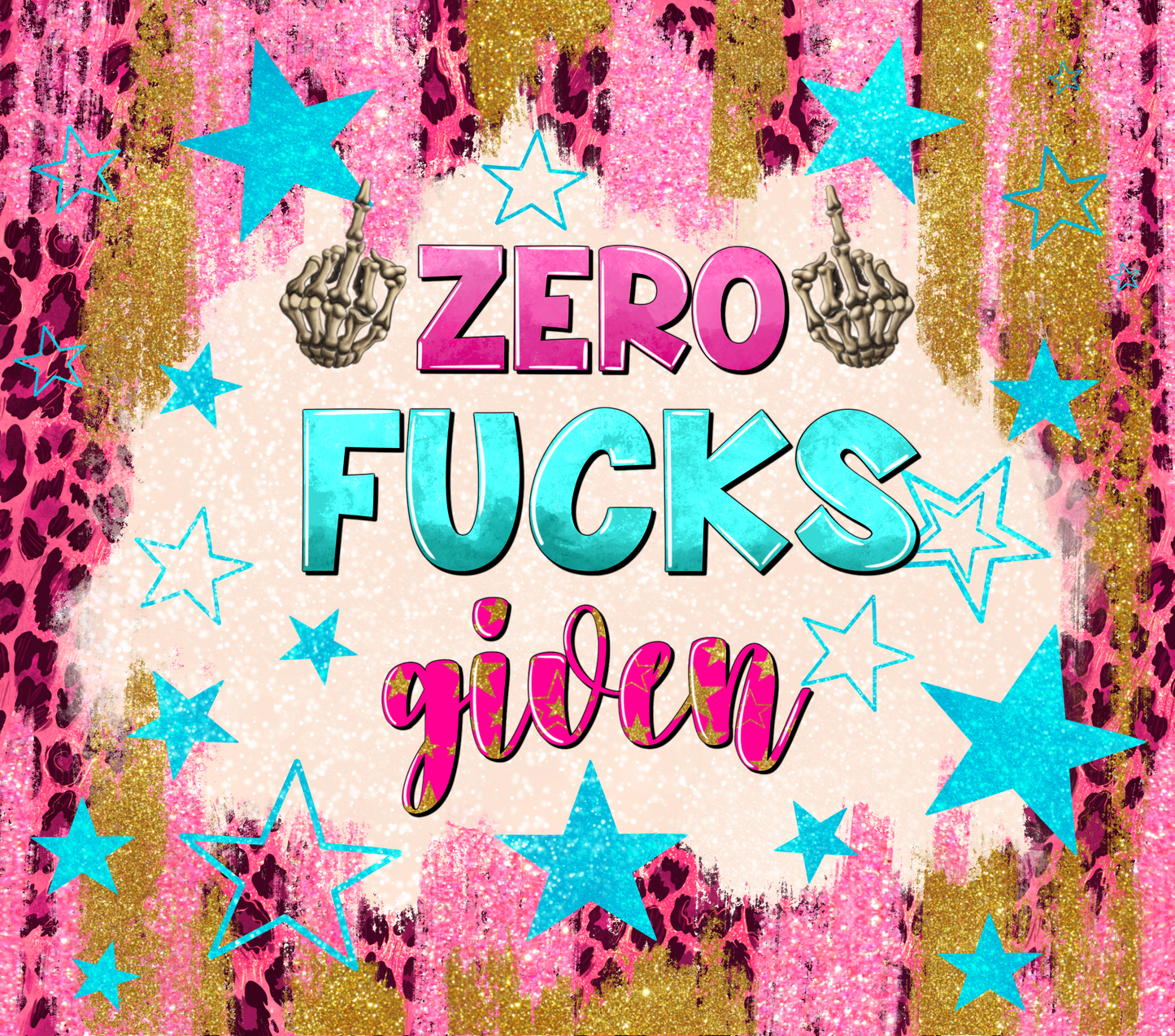 20 oz Makerflo Brand Stainless Steel tumbler with a bit of an attitude...We have all been there with that Zero Fucks Given!
