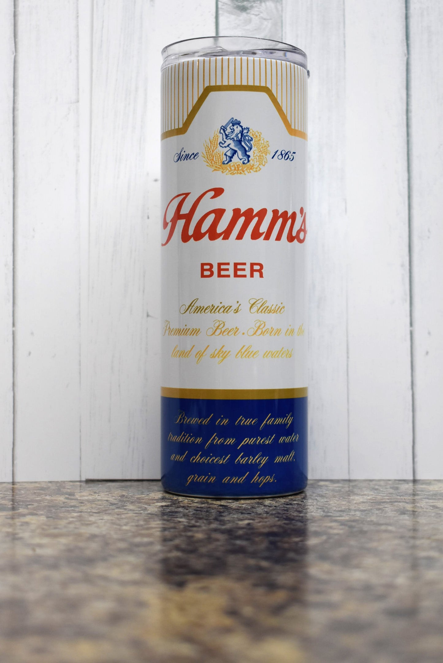 We bring you this one right from the land of sky blue waters. Hamm's This 20 oz stainless steel Makerflo tumblerwill have you enjoying your favorite hot or cold beverage on the go and show off your style as you keep your drinks at the perfect temperature.