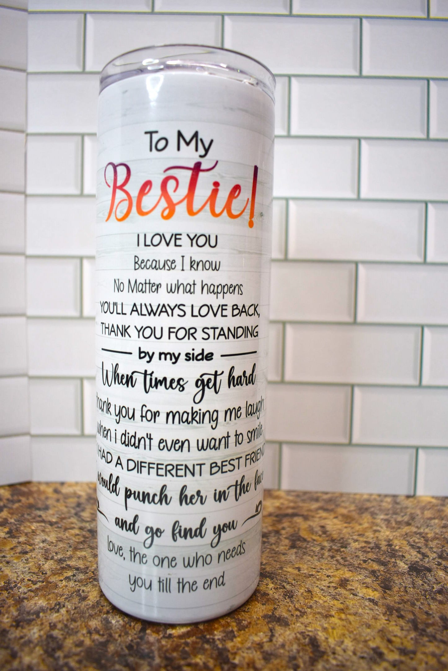 20 oz Stainless Steel tumbler. This You Are My Person Pays Tribute To Your Bestie