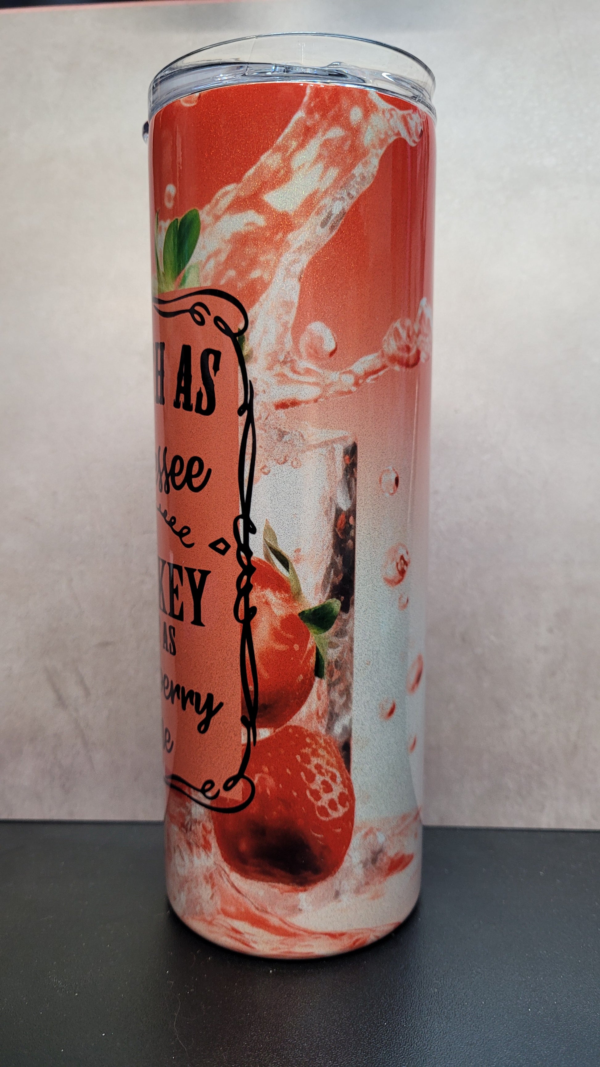 Experience the perfect combination of smooth Tennessee whiskey and sweet strawberry wine with our 20 oz Tumbler. A beautiful addition to any collection for those who appreciate both flavors.