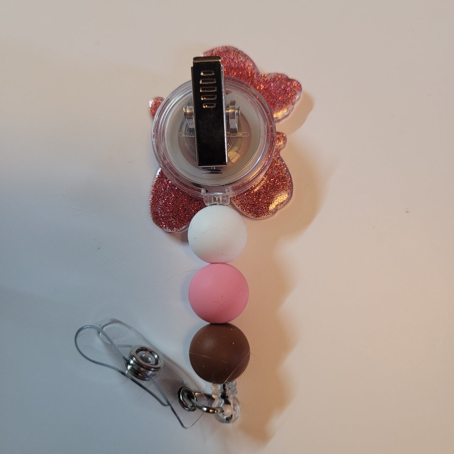 Badge Reel Balloon Poodle Iced Coffee