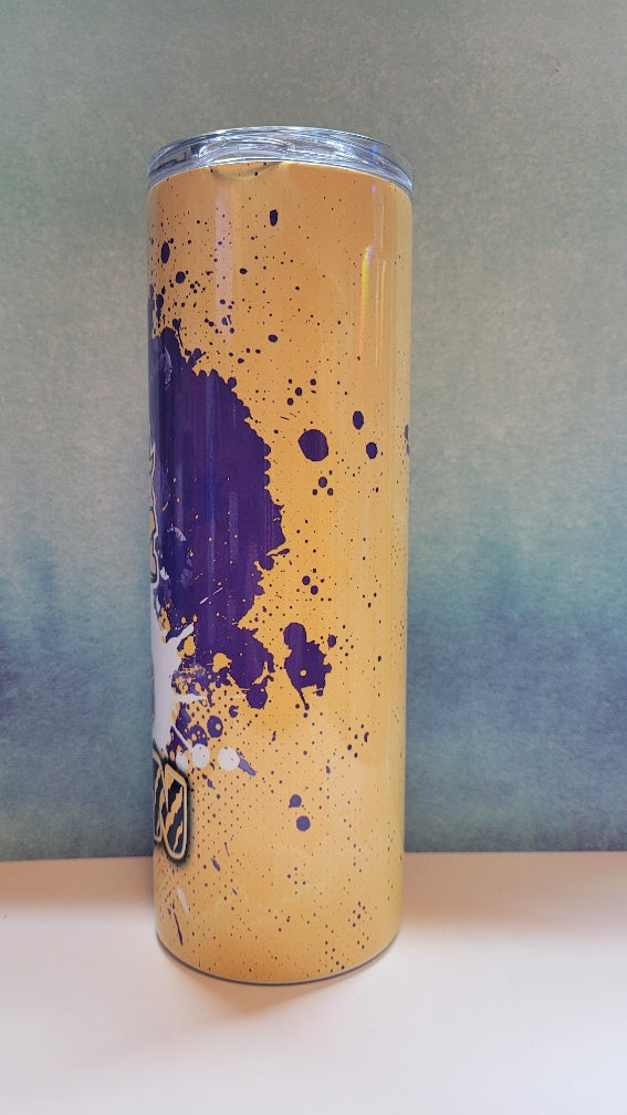 Tumbler 20 oz Vikings Paint Splatter