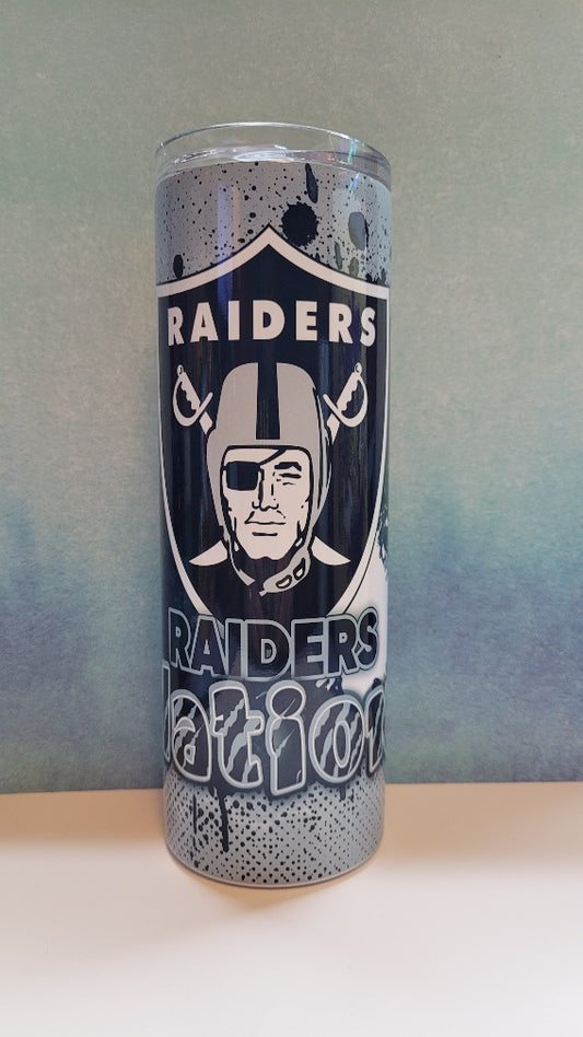 Tumbler 20 oz Raiders Paint Splatter