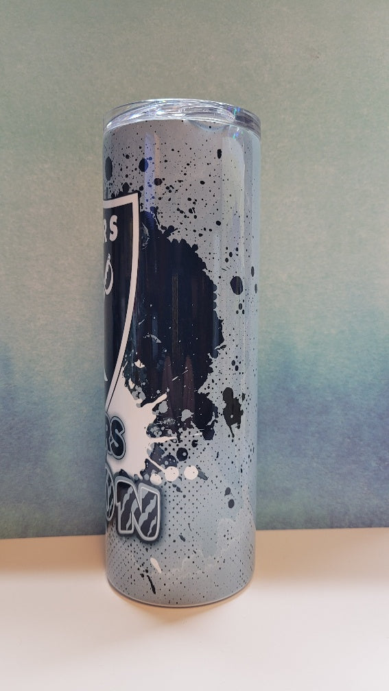 Tumbler 20 oz Raiders Paint Splatter