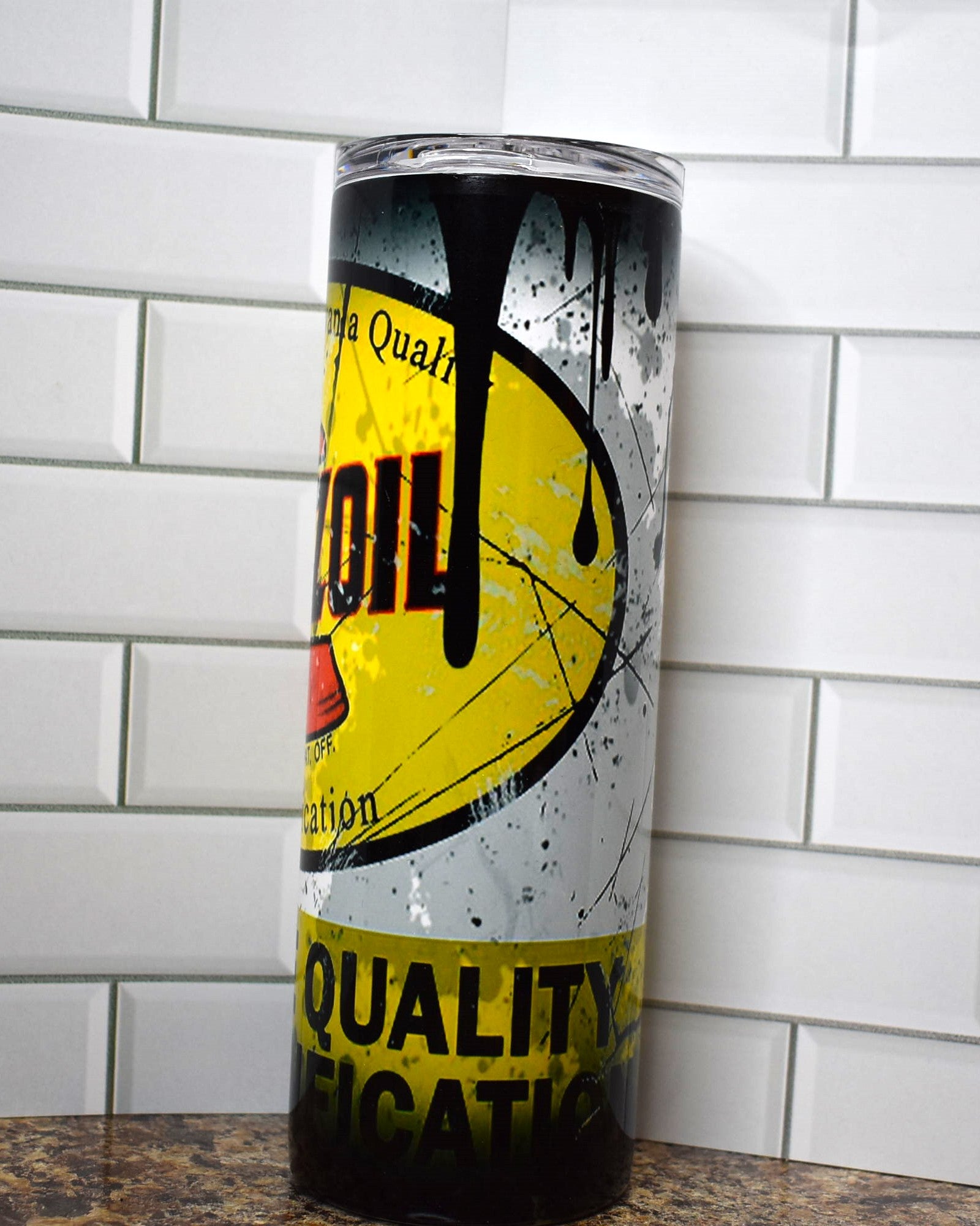 New to our line is our distressed finish look. Here we have a Penzoil oil can fully depicting this new look. Great for the mechanic or any car enthusiast