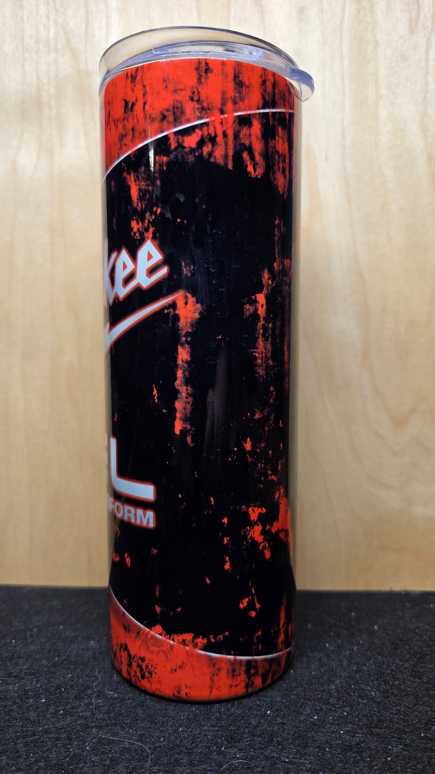 Fuel Tumbler 20 oz - Distressed Mechanic Design Stainless Steel Insulated Cup