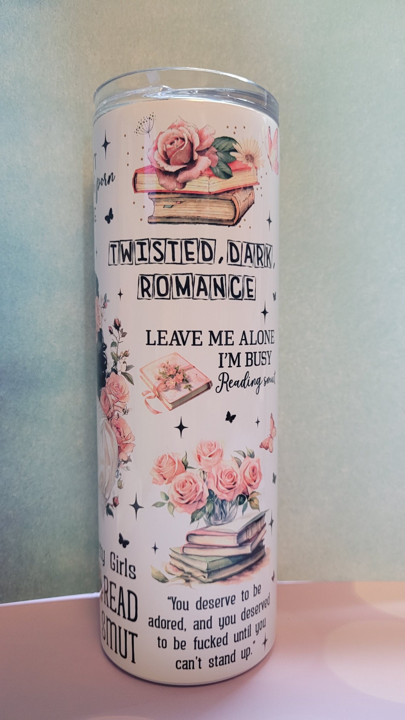 20 OZ Tumbler sublimated with dark romance theme