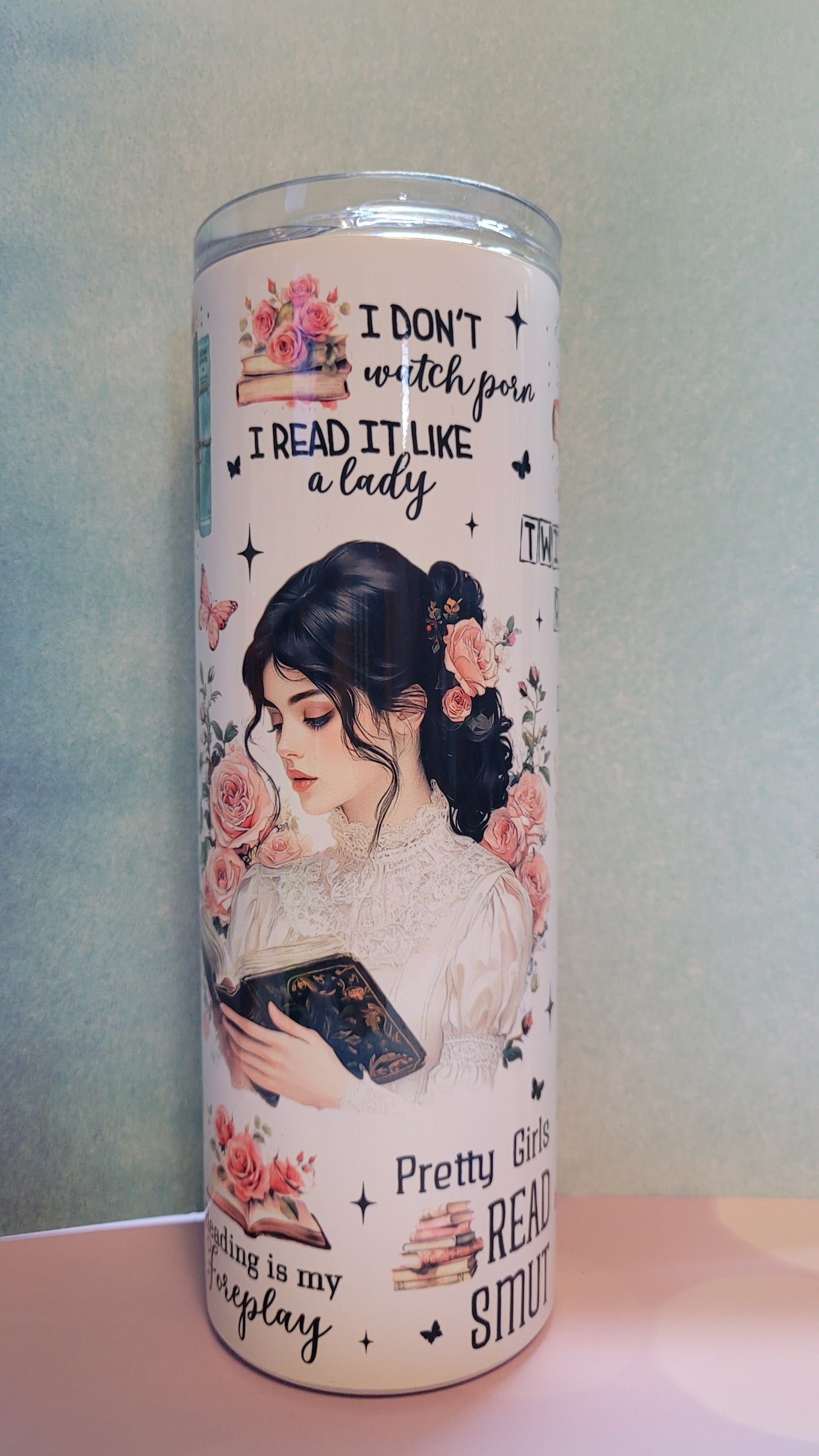 20 OZ Tumbler sublimated with dark romance theme