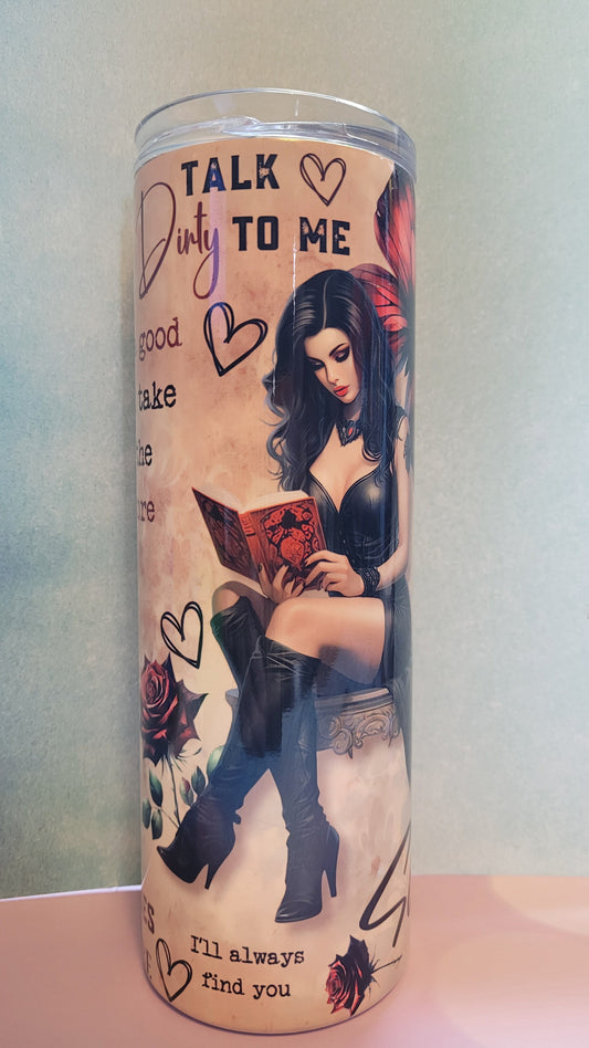 20 OZ Tumbler sublimated with dark romance theme