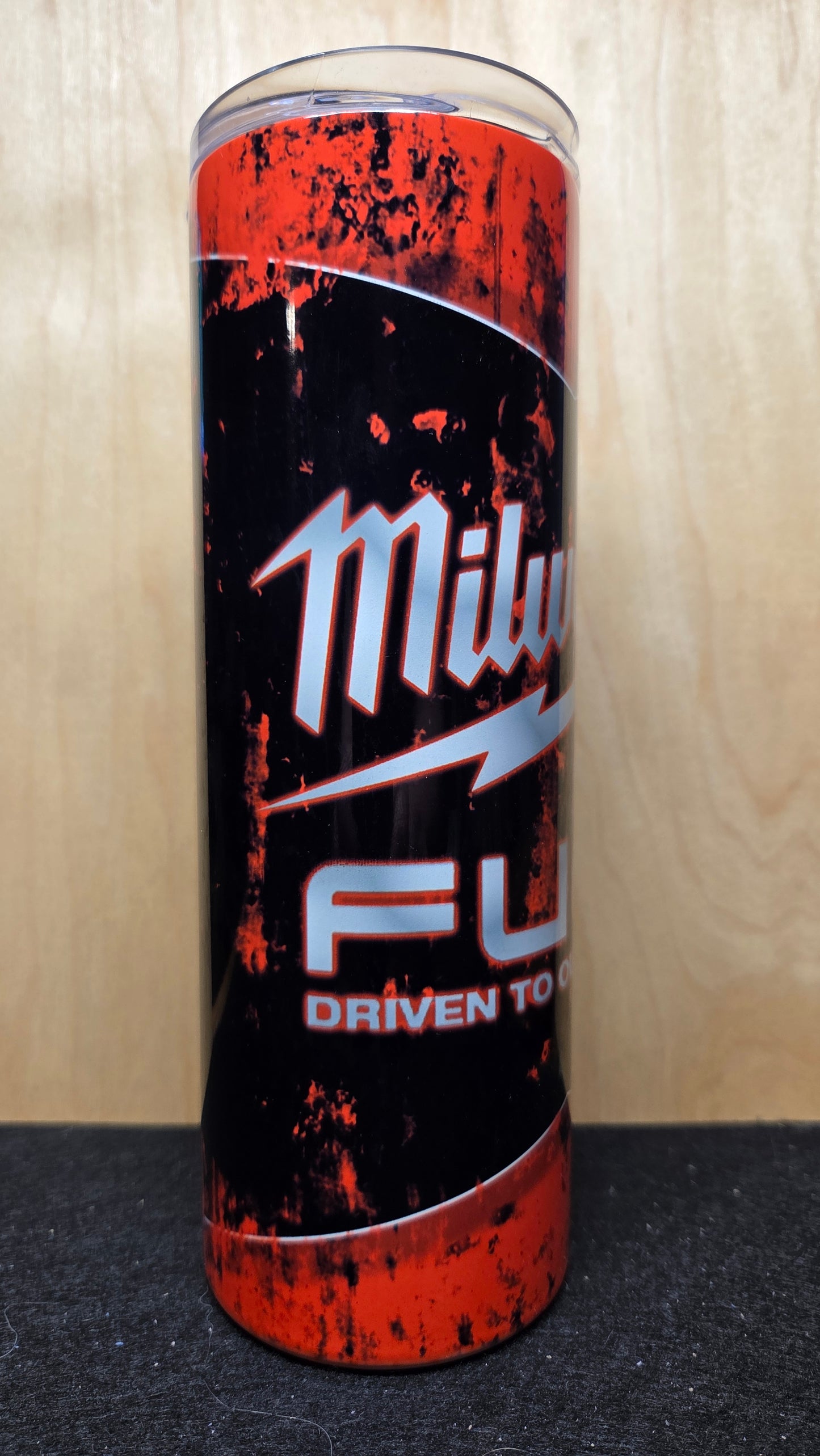 Fuel Tumbler 20 oz - Distressed Mechanic Design Stainless Steel Insulated Cup