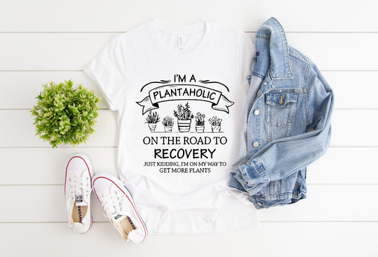 printed t-shirt plantaholic