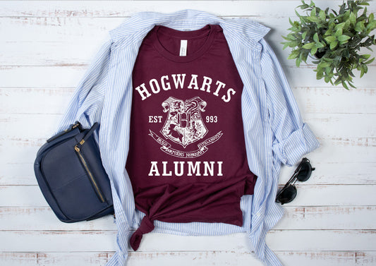 printed t-shirt Hogwarts alumni