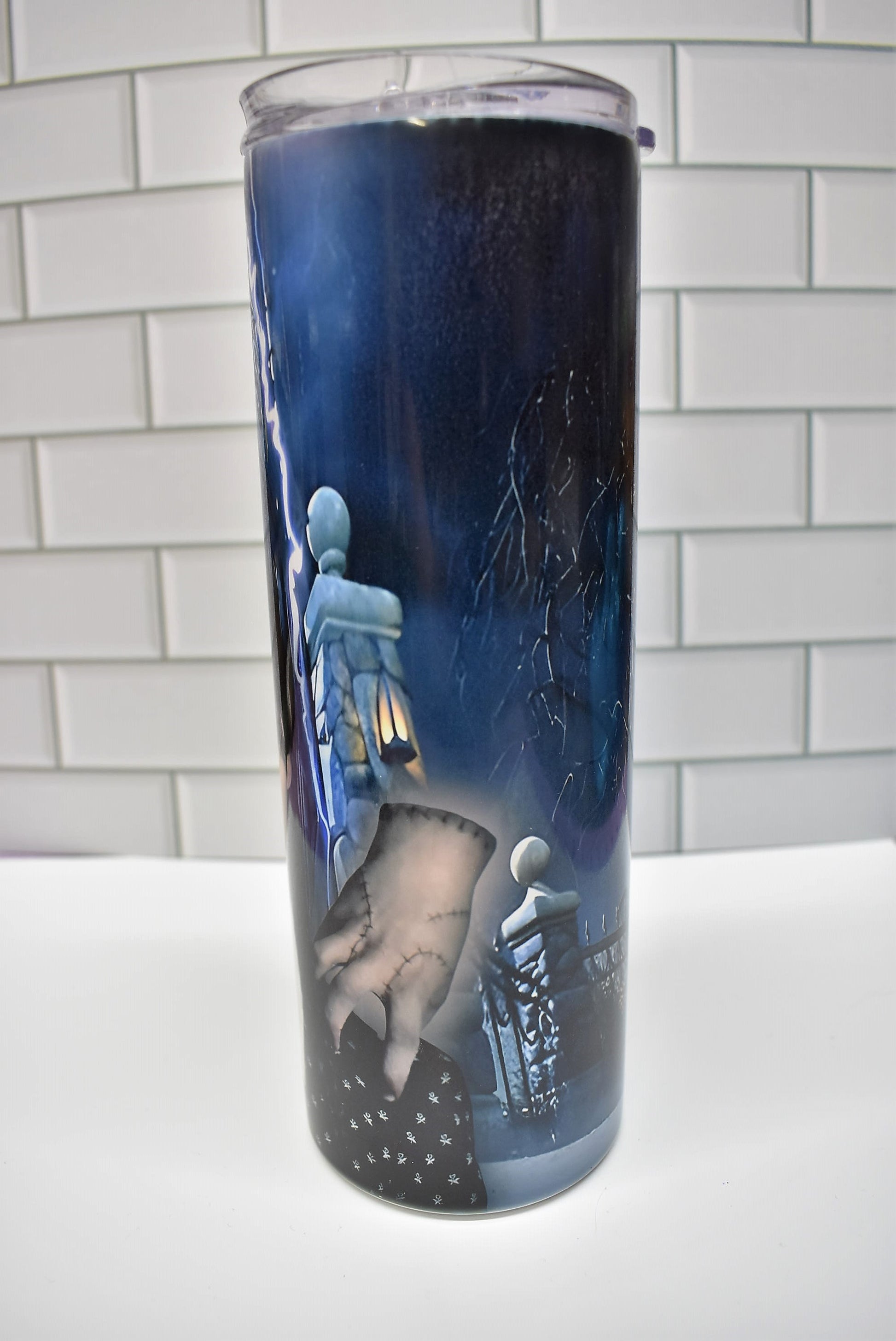 20 oz Stainless Steel tumbler with Wednesday and Thing